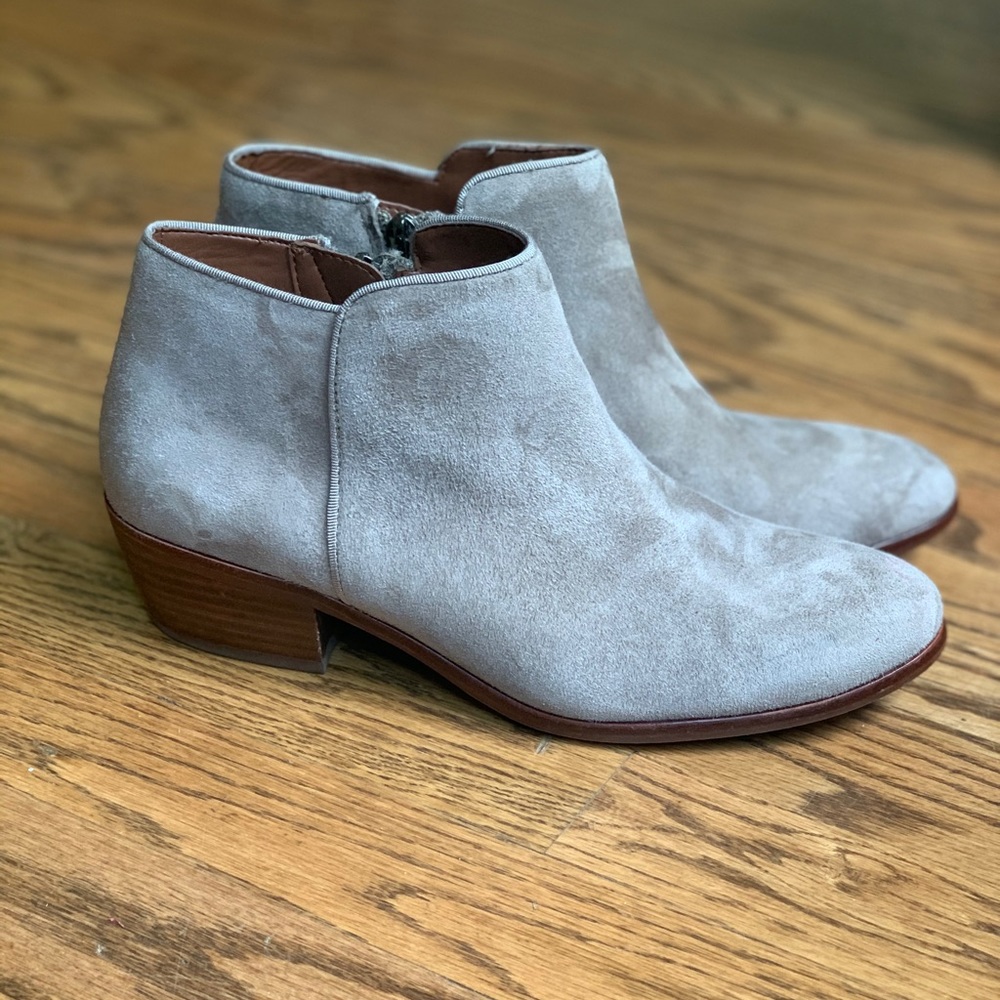 Sam Edelman Petty Tan Suede Ankle Boots